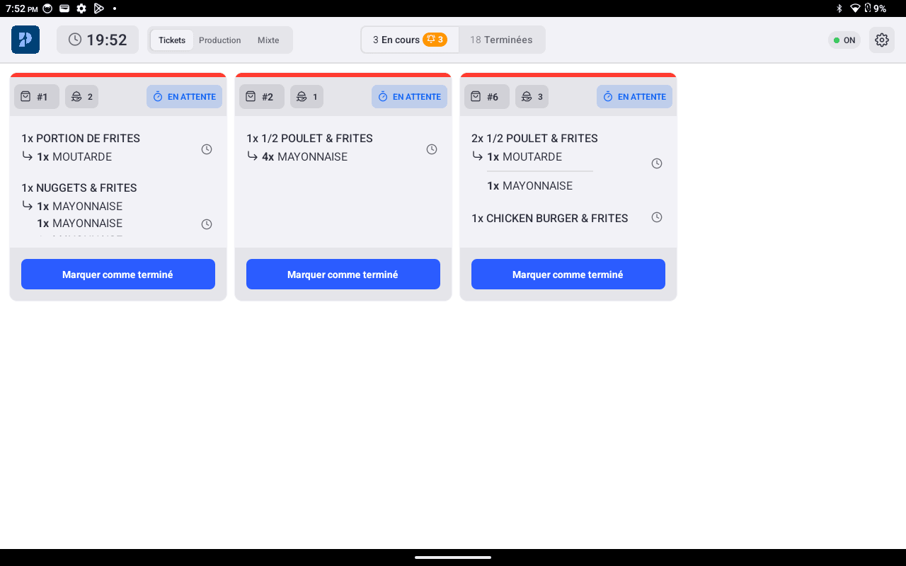 Vue par ticket
